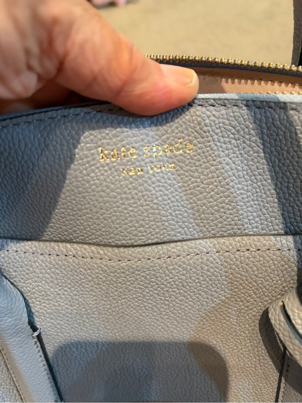 KATE SPADE MARGAUX New York Blue Dome Large Satchel
